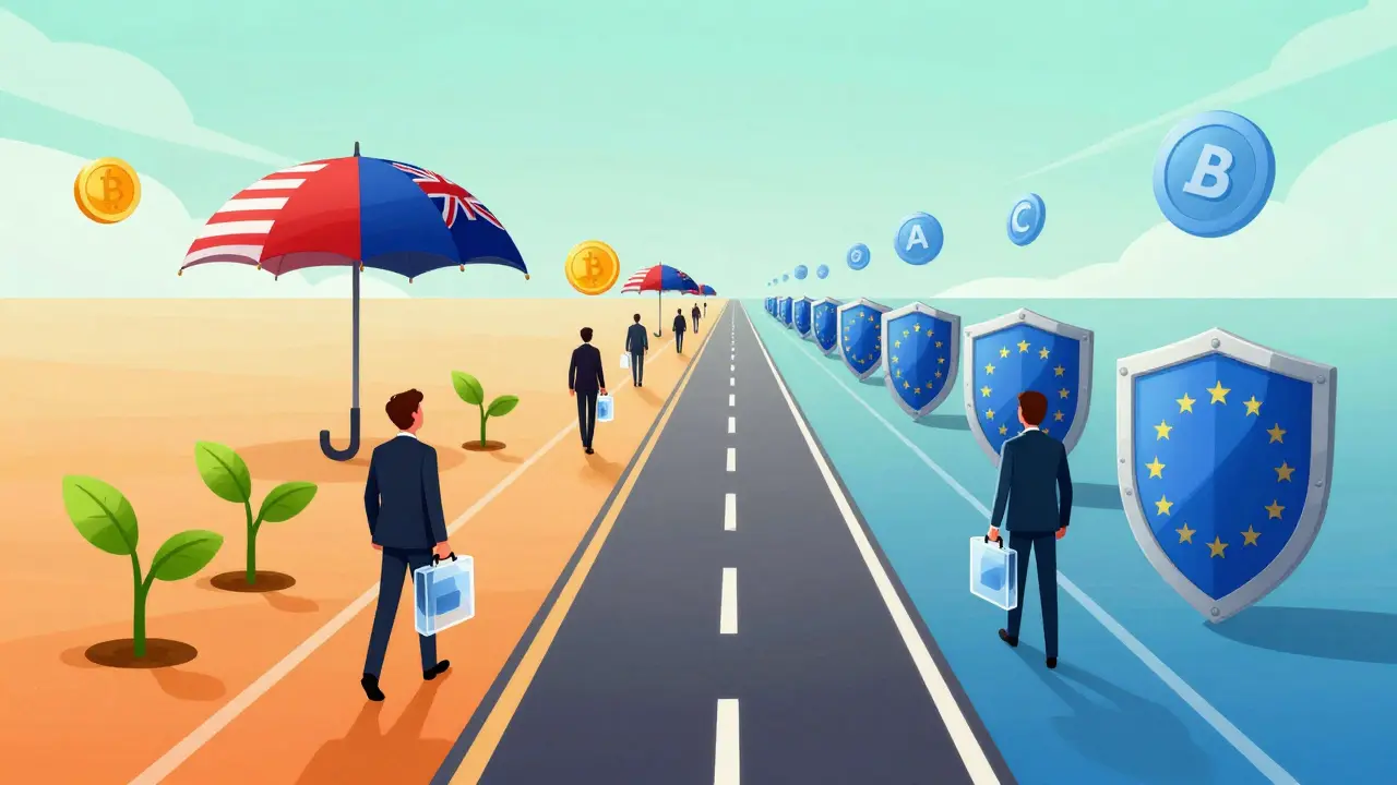 Two regulatory pathways showing flexibility and safety approaches