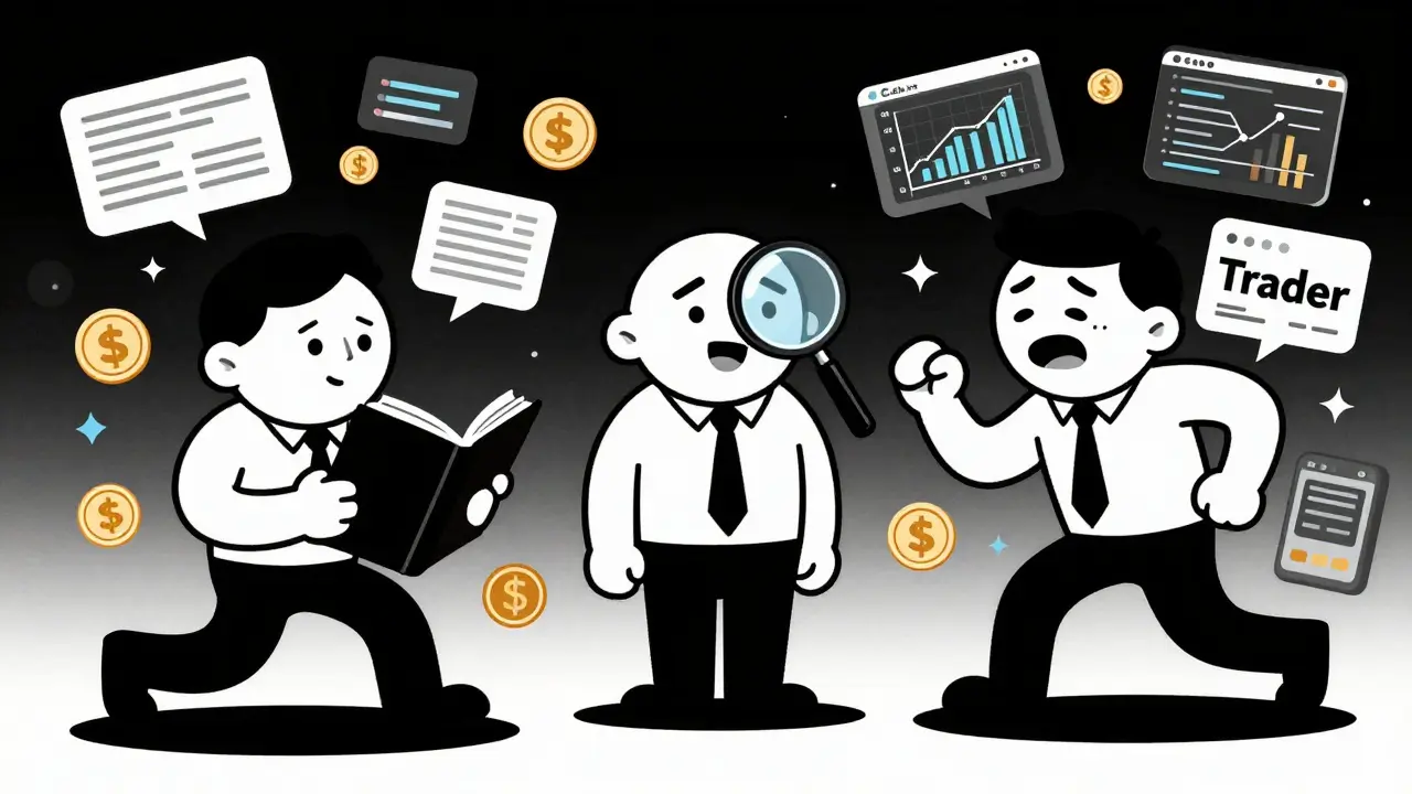 Comparison between a passive crypto investor and a professional trader