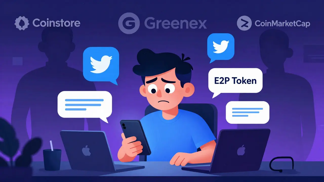 E2P Token Airdrop: Coinstore, Greenex & CoinMarketCap Details