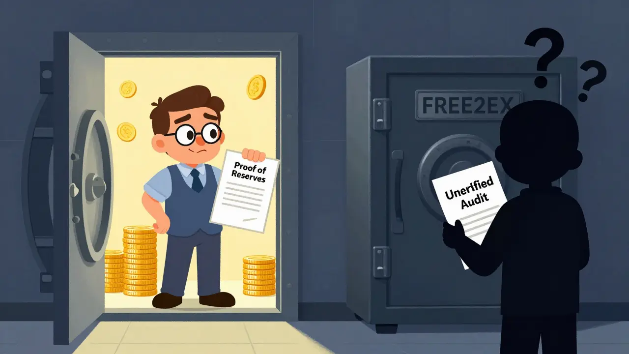 Illustration contrasting transparent security audits with opaque, unverified claims.