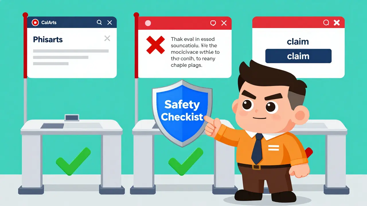 Illustration highlighting crypto safety checks against phishing scams
