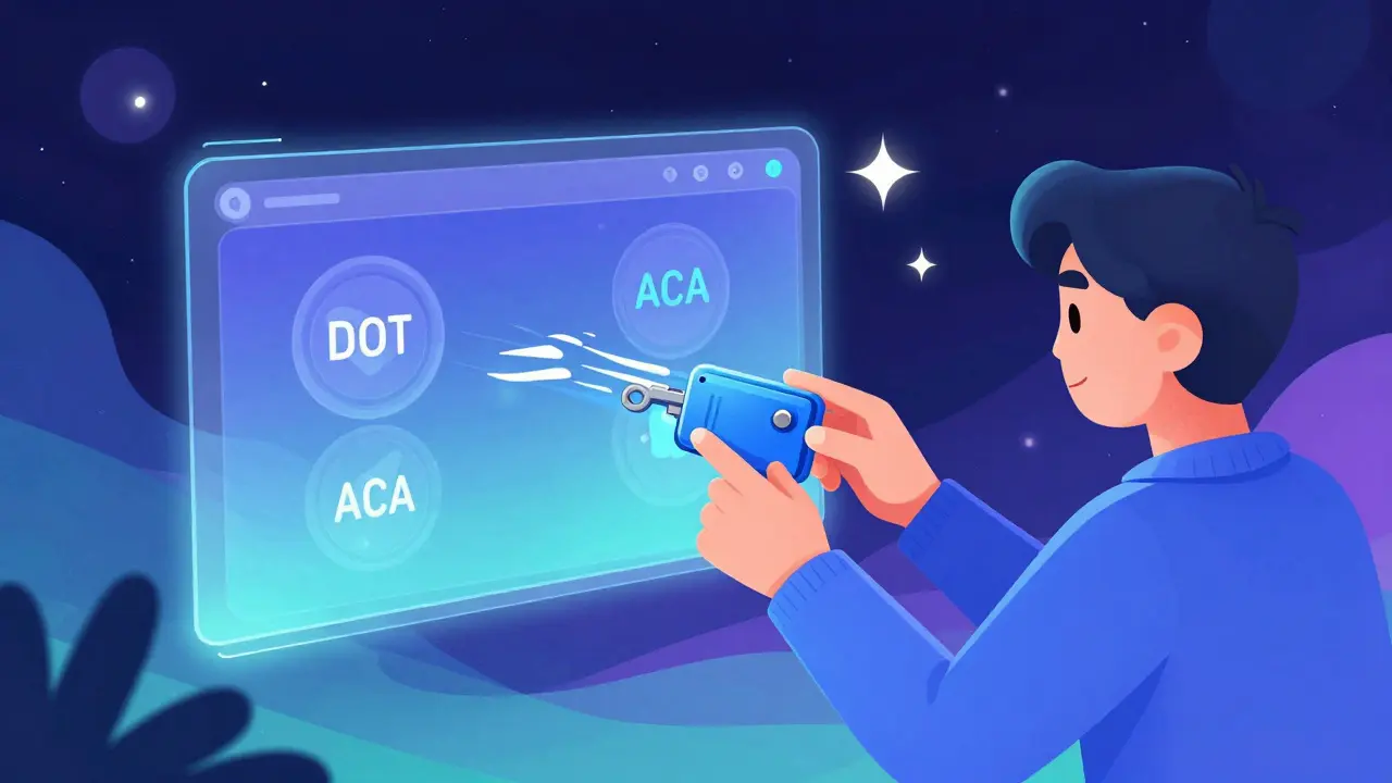 Character connecting wallet for fast decentralized token swap