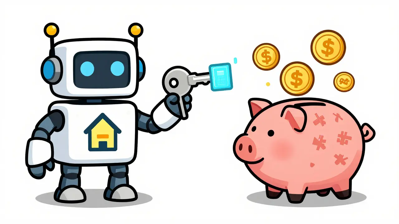Illustration of blockchain infrastructure and DeFi yield pools
