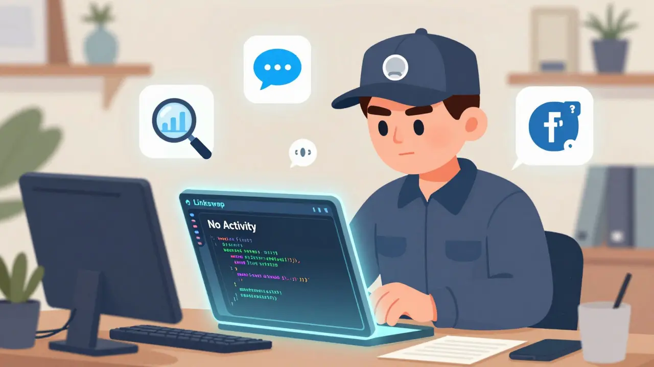 Character performing due diligence checks on a crypto project